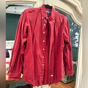 Ralph Lauren Classic Red Button-Down Shirt